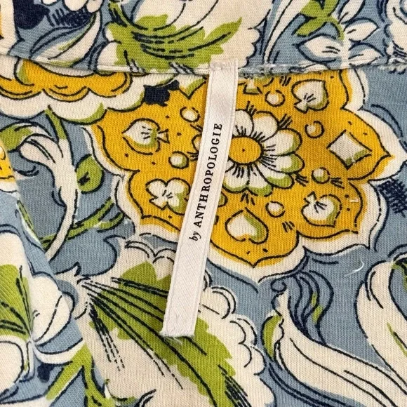 Women’s ANTHROPOLOGIE LyreBird marigold printed pajama set- Size XS - Picture 4 of 5